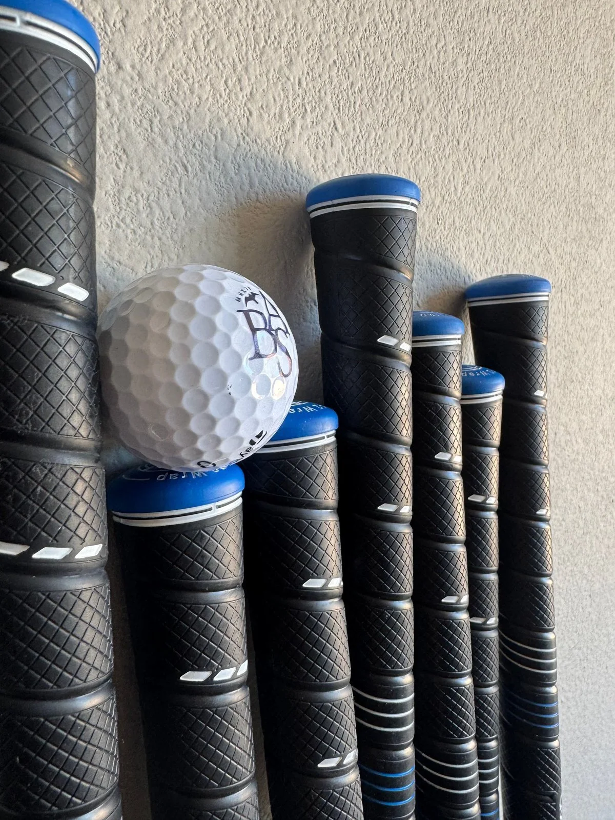 Finished Golf Pride CP2 grips after service
